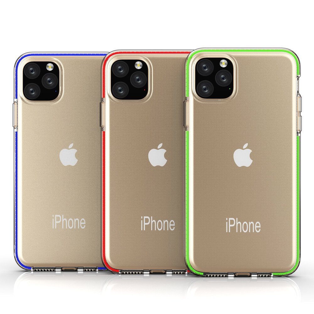 Ovitek Spring clear TPU za Apple iPhone 11 Pro - Turkizna