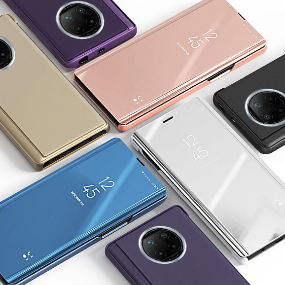 Clear View ovitek za Xiaomi Redmi Note 9T 5G - Modra