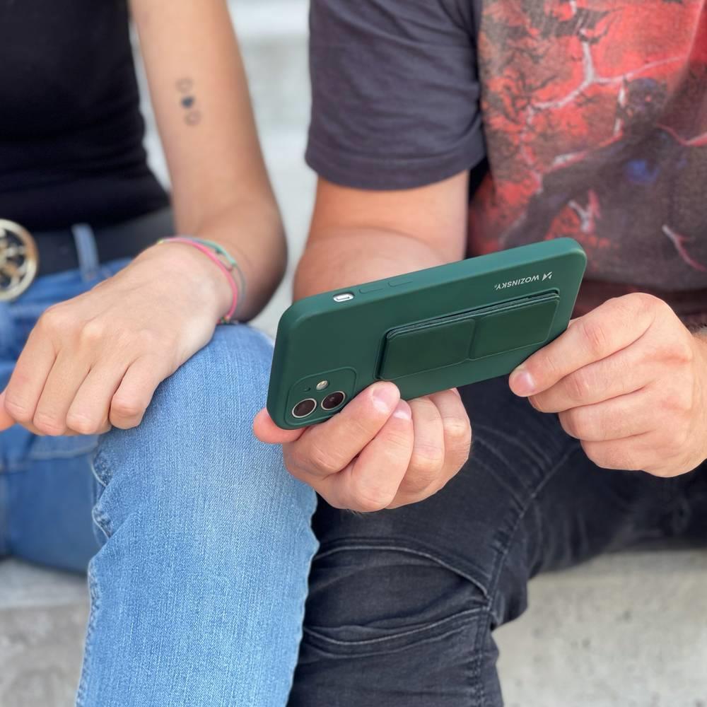 Wozinsky Kickstand ovitek za Samsung Galaxy S21 Ultra 5G - Temno modra