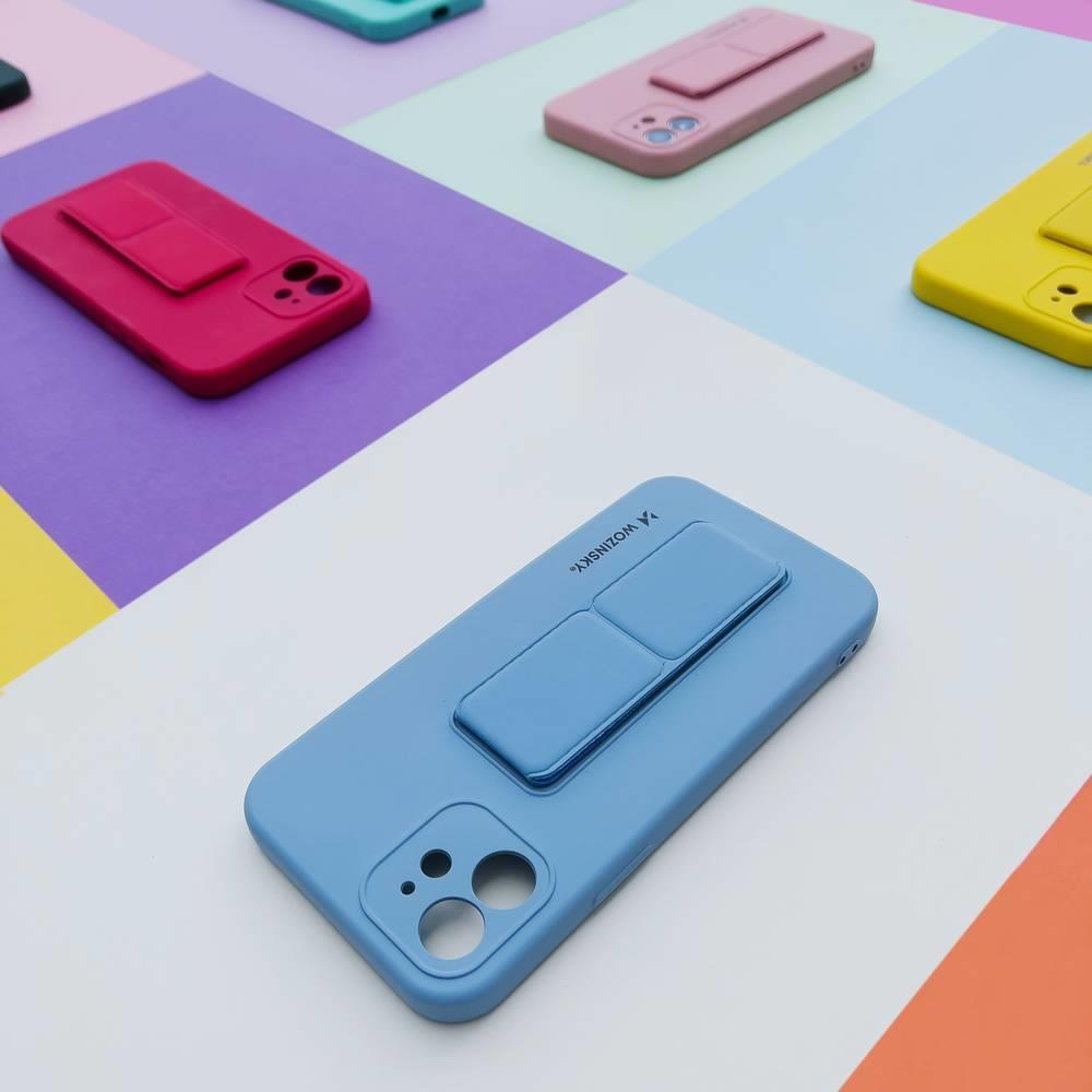 Wozinsky Kickstand ovitek za Samsung Galaxy S21 Ultra 5G - Temno modra