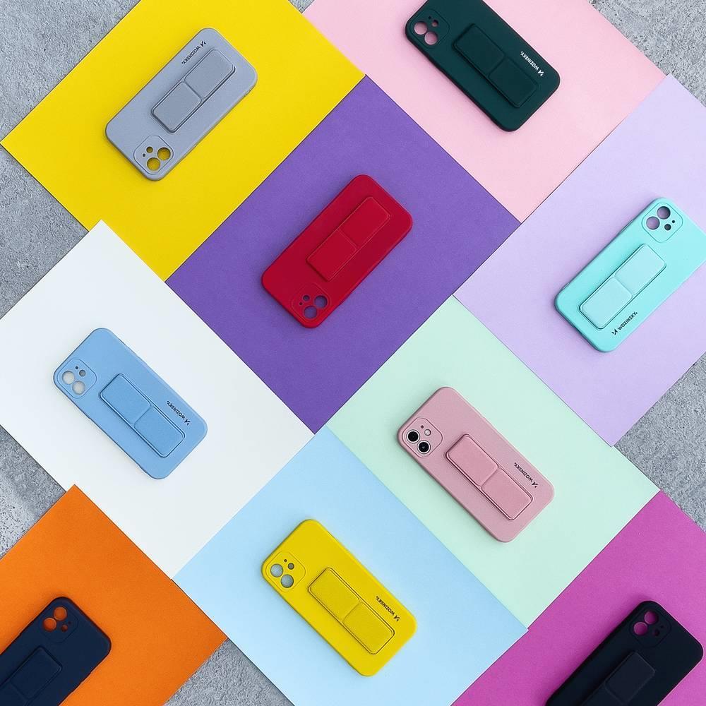Wozinsky Kickstand ovitek za Samsung Galaxy S21 Ultra 5G - Temno modra