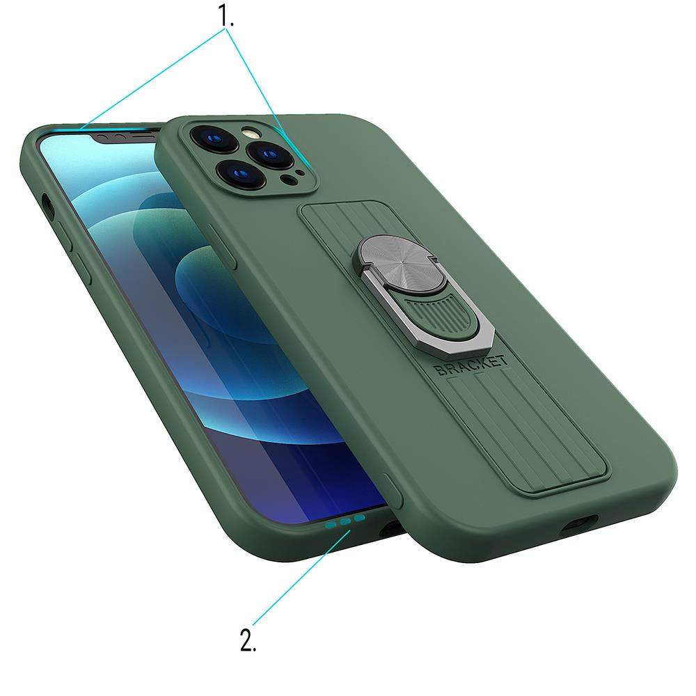 Ohišje Ring Case za Apple iPhone 7/iPhone 8/iPhone SE 2020/iPhone SE 2022 - Svetlo zelena