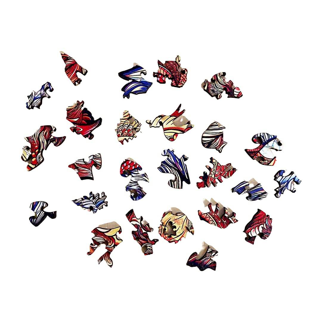 Lesene puzzle - Color Raccoon/ M
