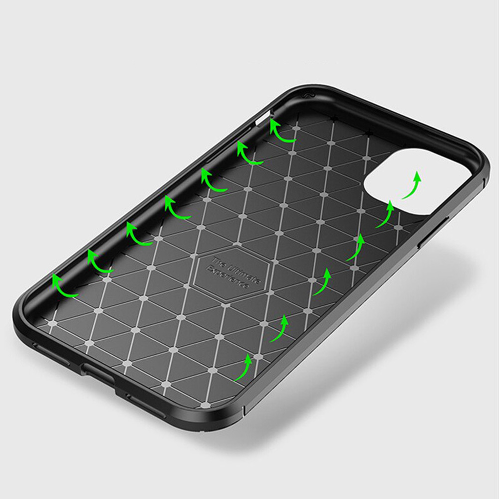 Ohišje Carbon Shield TPU za Motorola Moto G10/Moto G20/Moto G30 - Črna