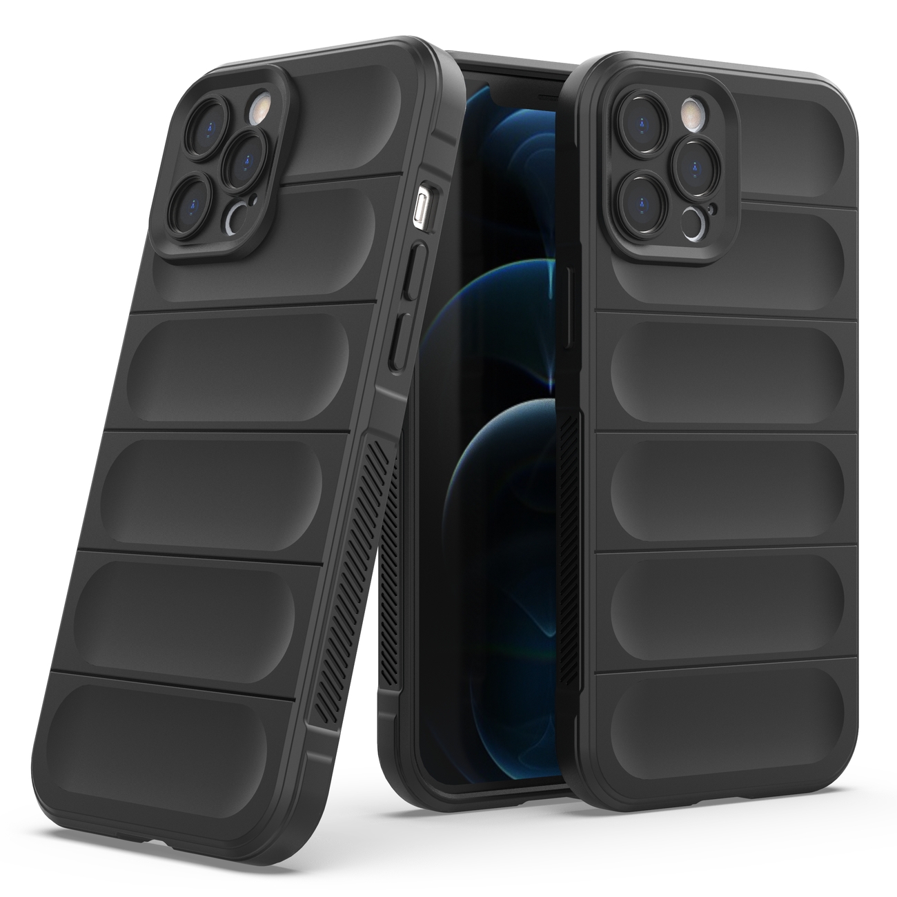 Magic shield ovitek za Apple iPhone 12 Pro Max - Črna