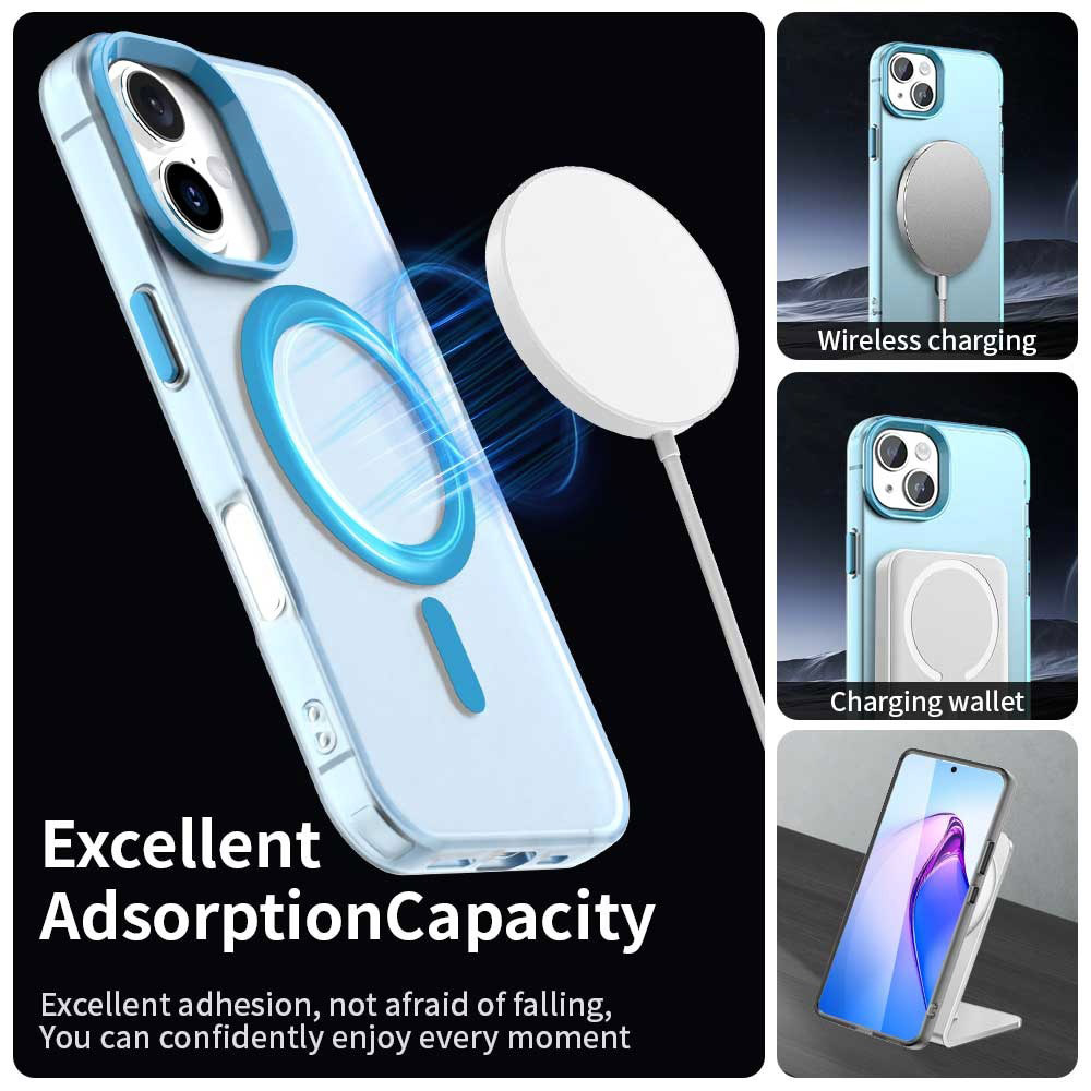 Techsuit - CandyCase MagSafe ovitek za Apple iPhone 17 - Modra