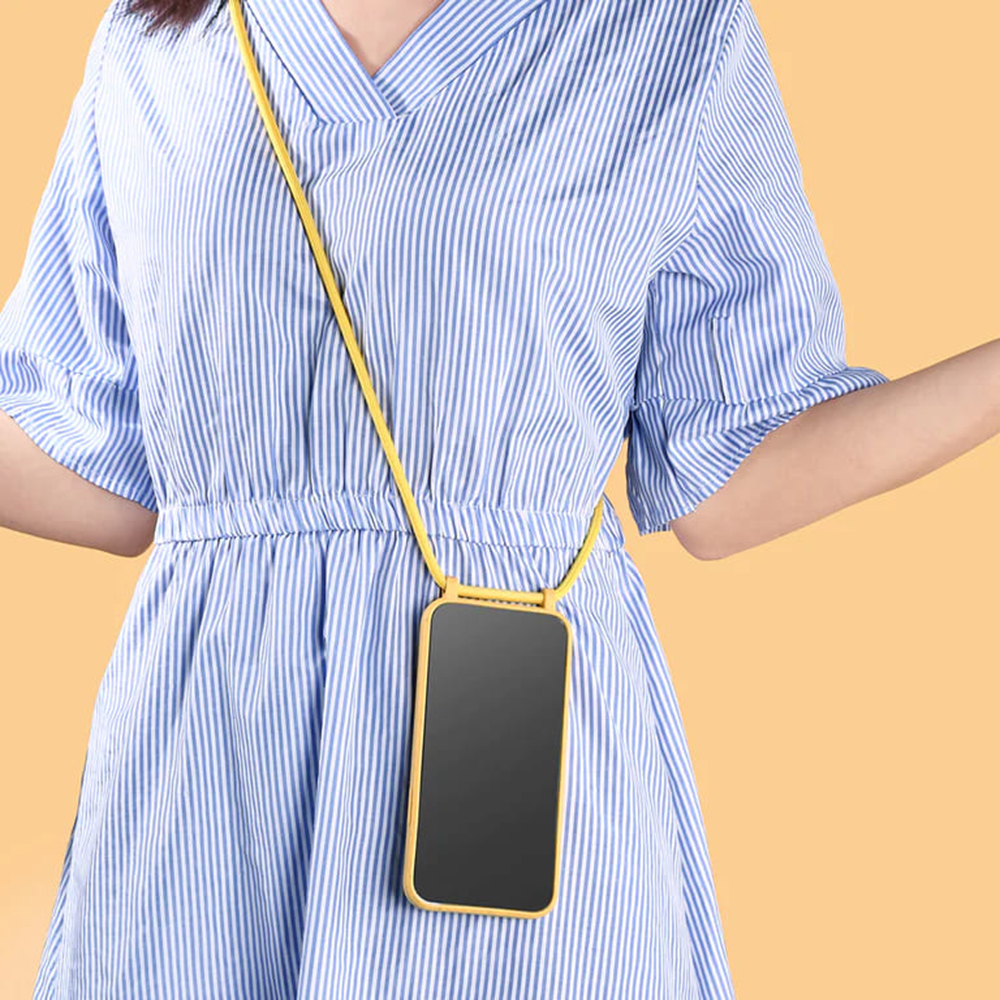 Techsuit – viseča torbica za iPhone 13 Pro – Rumena