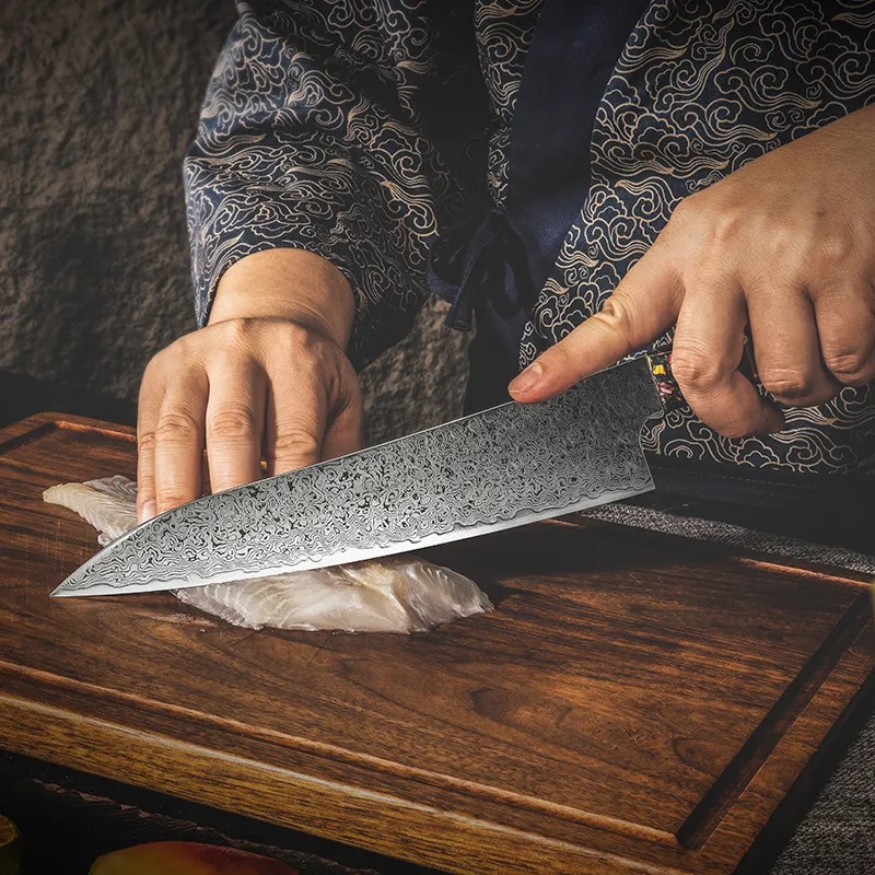 Damaskast kuhinjski nož SA-20092 - Kiritsuke / Bel