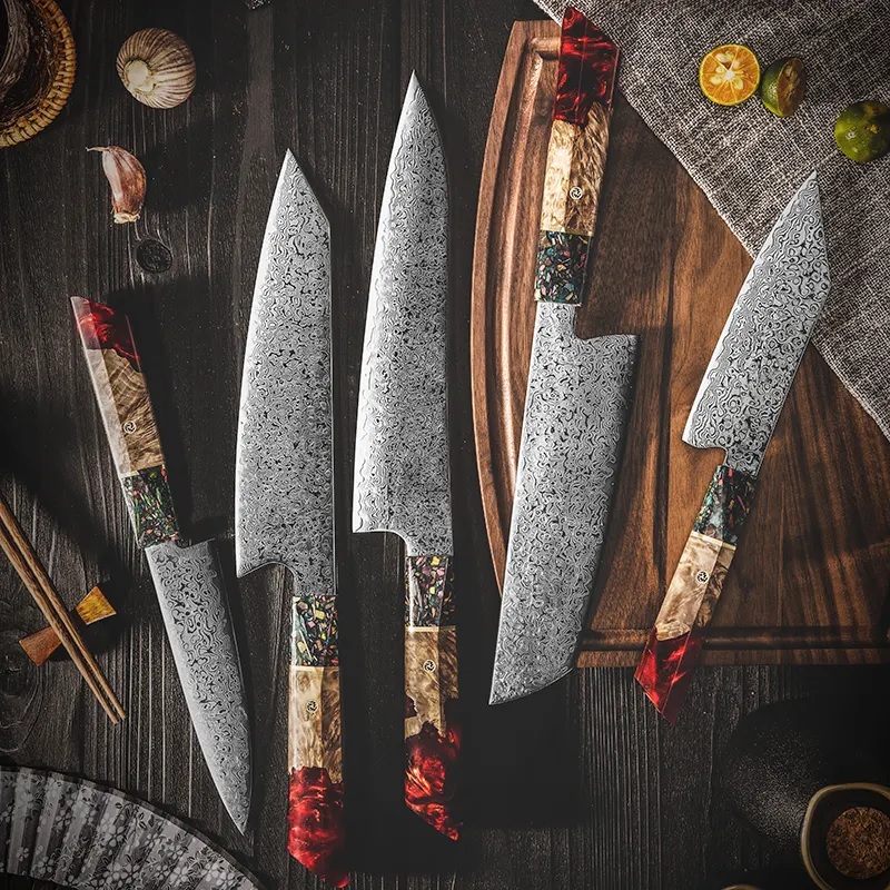 Damaskast kuhinjski nož SA-20092 - Kiritsuke / Bel