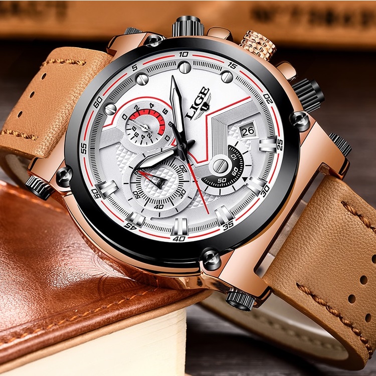 Ura LIGE PR-4072 - Rjava / Bela