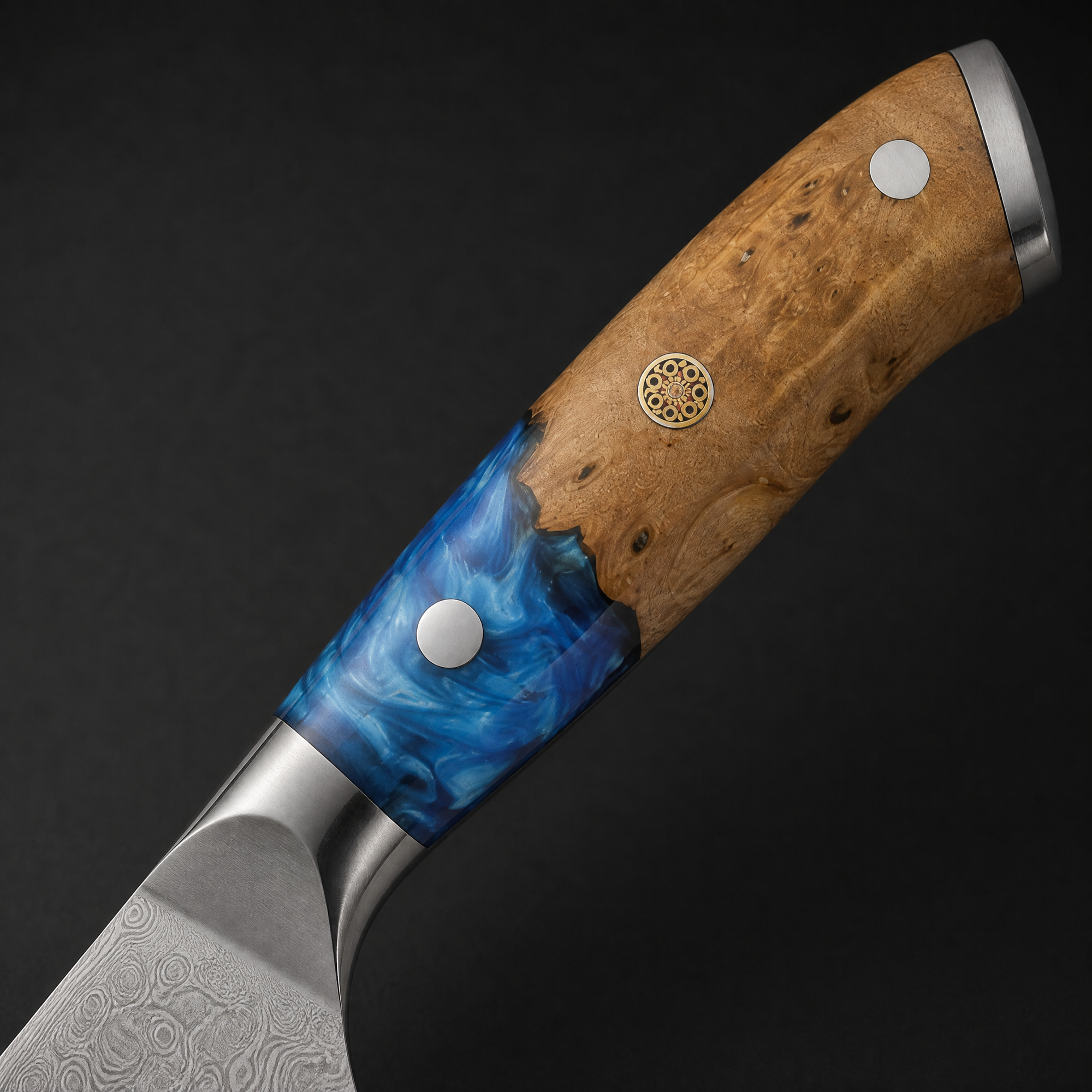 Damastni kuhinjski nož ZI-42075 - Chef / Rdeč
