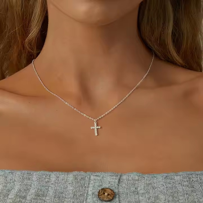 Ogrlica Small Cross - Zlata