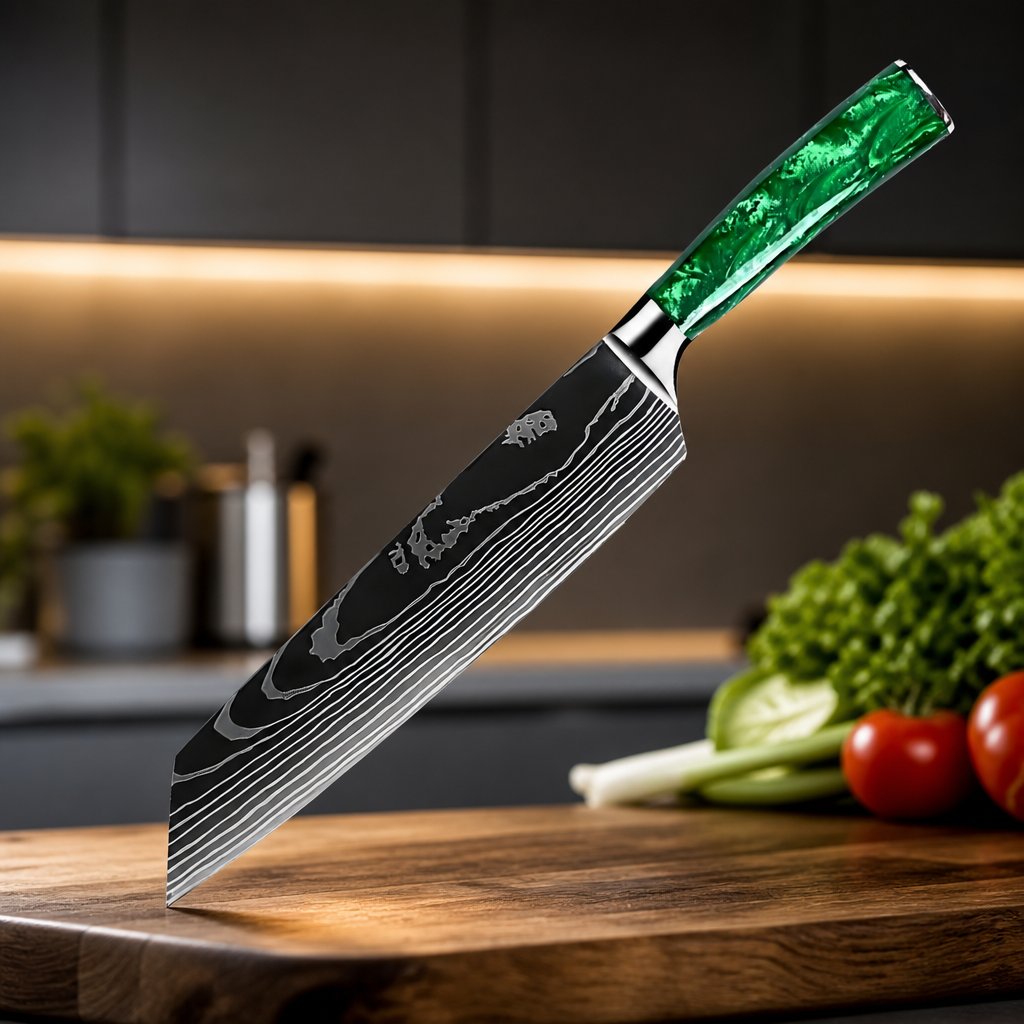 Kuhinjski nož BL-35093 - Kiritsuke / Zelena