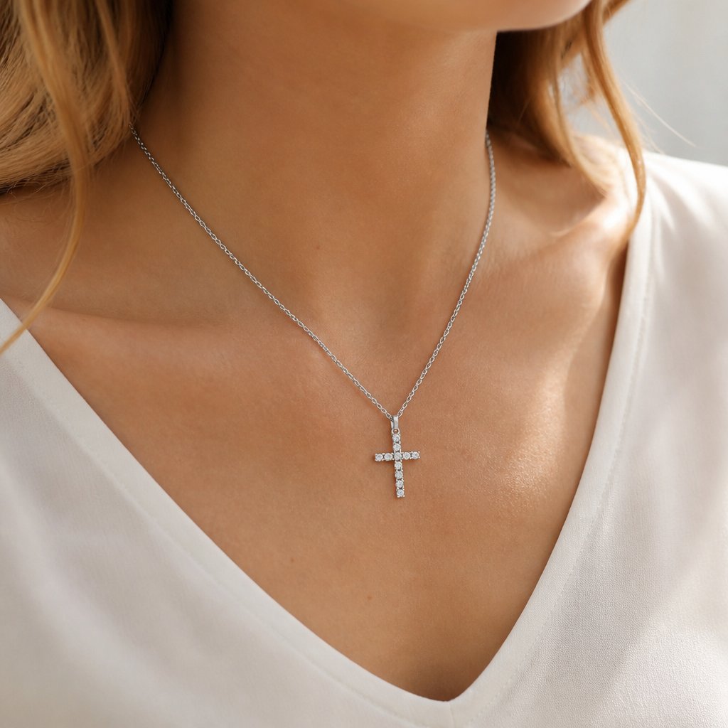 Small Cross - Srebrna