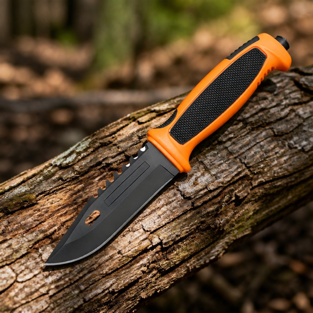 Outdoor nož ZR - 41054 - Črna / Oranžna / Tip3